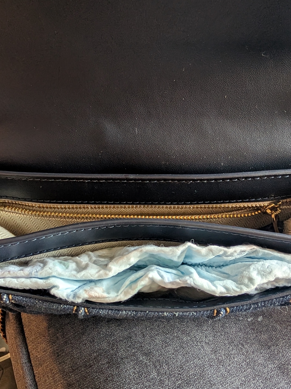 Tory Burch Denim Kira Shoulder Bag - Picture 11 of 13